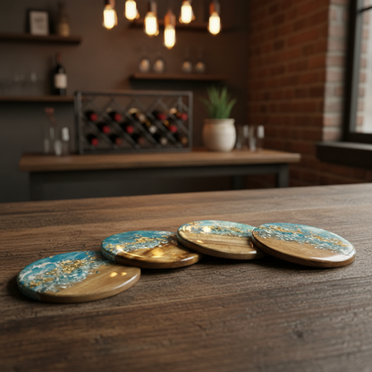 Custom Ocean-Inspired Resin Art | Handcrafted Geodes, Jewelry & Decor