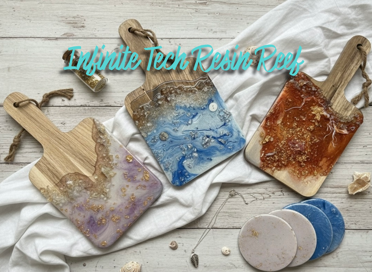 Custom Ocean-Inspired Resin Art | Handcrafted Geodes, Jewelry & Decor