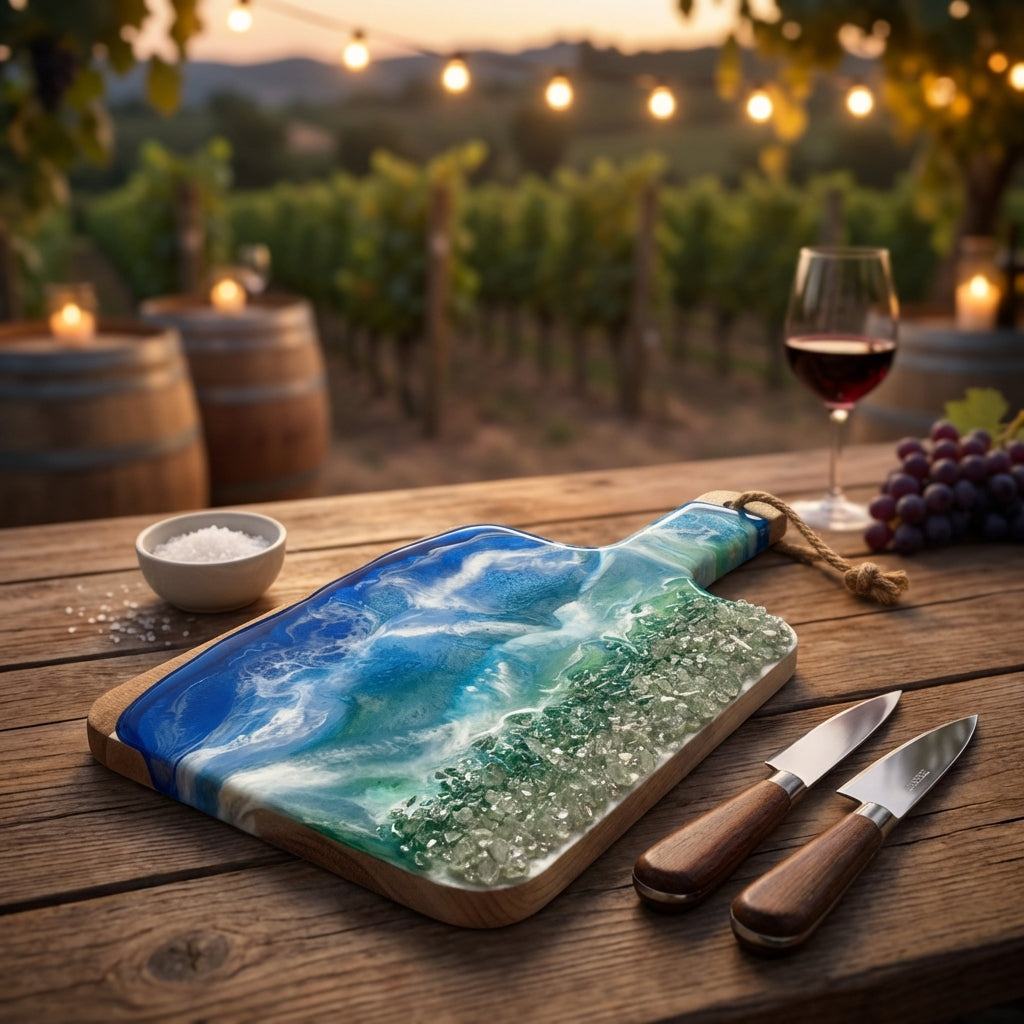 Custom Ocean-Inspired Resin Art | Handcrafted Geodes, Jewelry & Decor