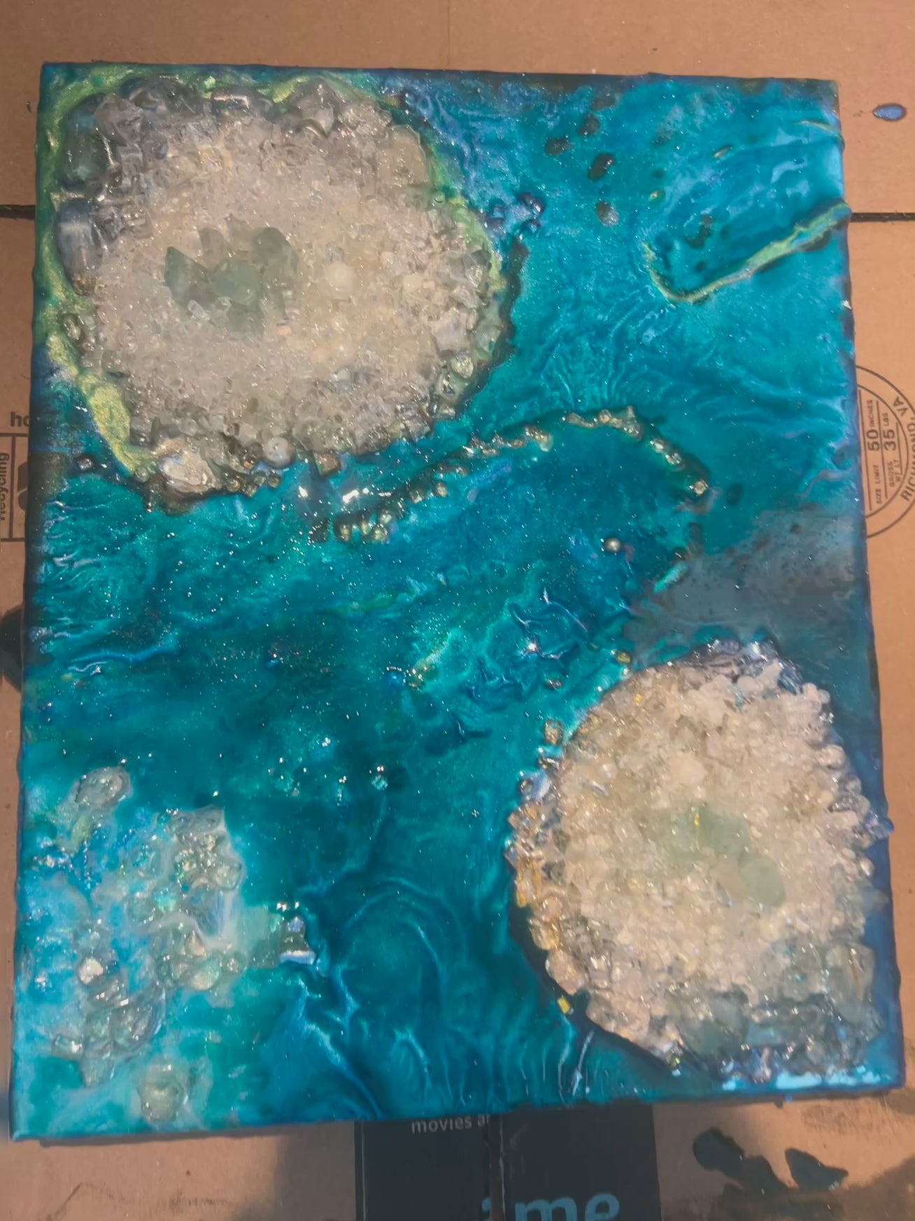 Beach Resin Canvas Gold Coast